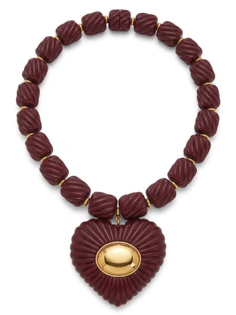 Julietta Lira Necklace in Burgundy One Size Womens Jewelry